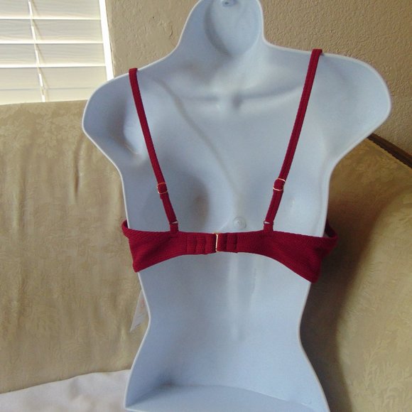 Red Shade & Shore Bathing Suit Top/Bra SZ 34C NWT - Picture 4 of 8